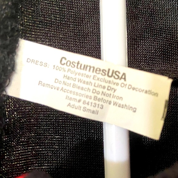 CostumesUSA Adult Halloween Countess Vampiretta Vampire Dress & Collar Sz S - Picture 7 of 7